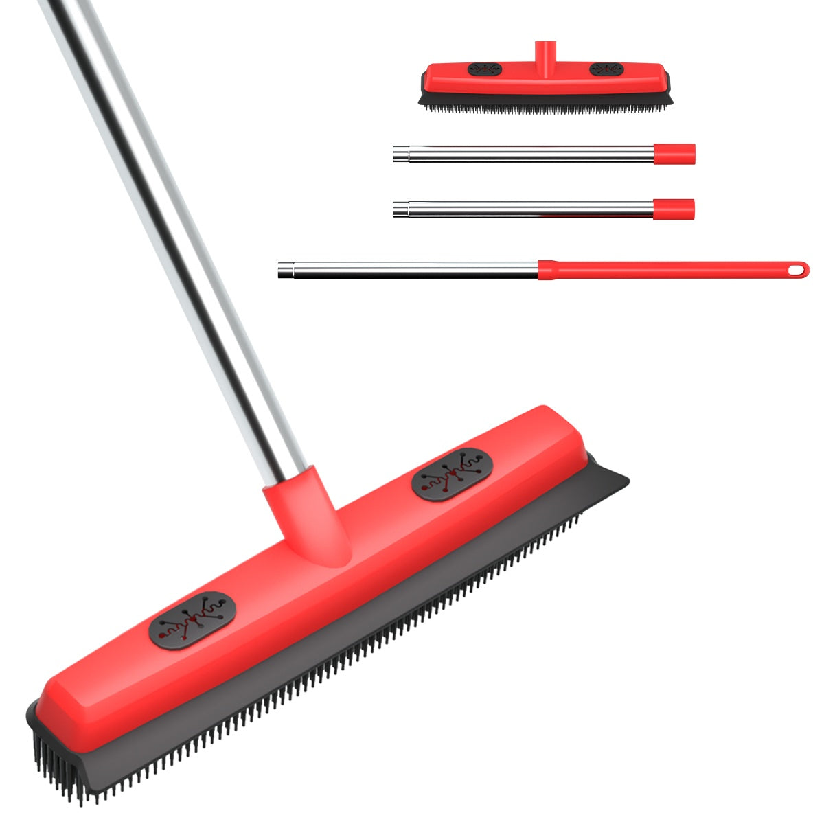 Fur & Fresh 2-in-1 Pet Hair Removal Broom & Squeegee – Deep Carpet Fur Cleaner