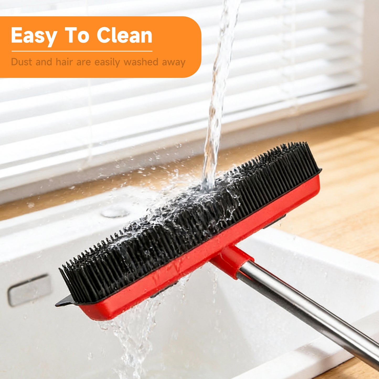 Fur & Fresh 2-in-1 Pet Hair Removal Broom & Squeegee – Deep Carpet Fur Cleaner